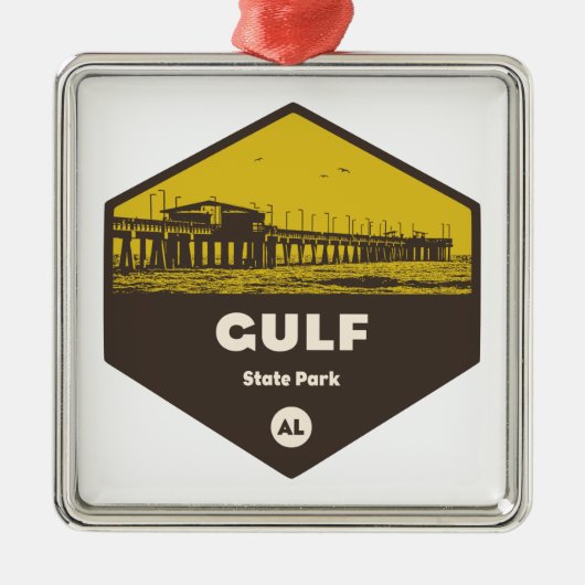 Golf Staat Park, Alabama Ornament Aus Metall (Vorne)