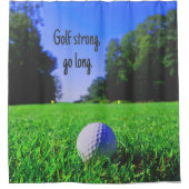 Golf starke, lange Rasen-Golf Duschvorhang (Vorderseite)