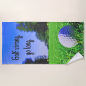 Golf starke, lange Rasen-Golf Strandtuch (Vorderseite)