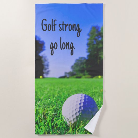 Golf starke, lange Rasen-Golf Strandtuch (Vorderseite)