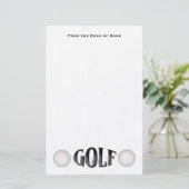 Golf stationär briefpapier (Stehend Vorderseite)