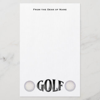 Golf stationär briefpapier