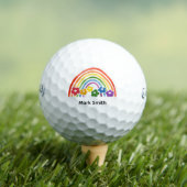 Golf Stolz-Monat Golf Regenbogen-Feier Golfball (Insitu T-Shirt)