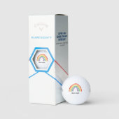 Golf Stolz-Monat Golf Regenbogen-Feier Golfball (Verpackung)