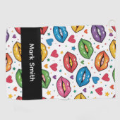 Golf Stolz-Monat Golf Regenbogen-Feier Golfhandtuch (Horizontal)