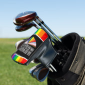 Golf Stolz-Monat Golf Regenbogen-Feier Headcover (In Situ)