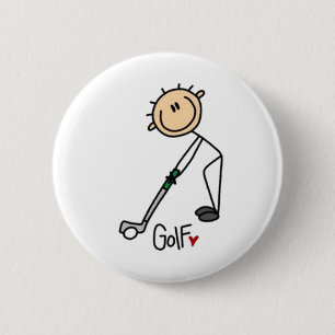 Golf Strichmännchen Button
