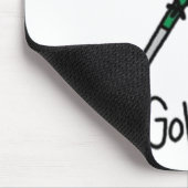 Golf Strichmännchen Mousepad (Ecke)
