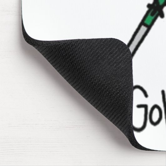 Golf Strichmännchen Mousepad (Ecke)
