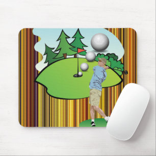 Golf Stripe Maus Pad! Mousepad