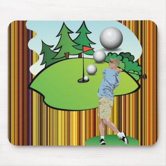 Golf Stripe Maus Pad! Mousepad (Vorne)