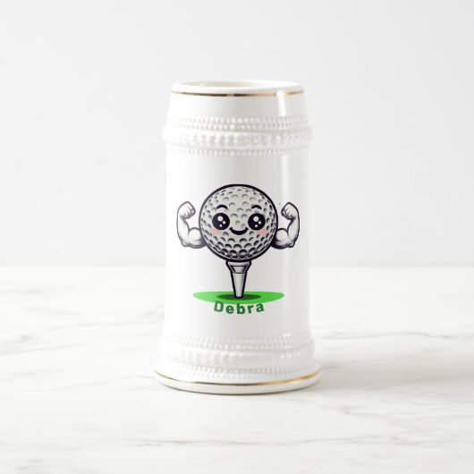 Golf Strong Beer Stein | For Men & Women Bierglas (Mittel)