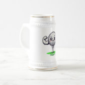 Golf Strong Bierkrug | Für Männer & Frauen Bierglas (Vorderseite Links)