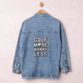 Golf-Sucht Lustiger Golfer Jeansjacke (Hangar)