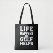 Golf-Sucht Lustiger Golfer Tasche (Vorderseite)