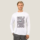 Golf-Sucht Lustiger Golfer Tri-Blend Shirt (Vorderseite komplett)