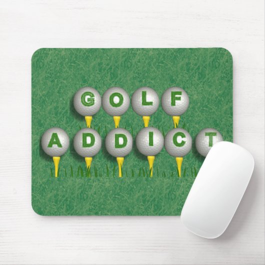 Golf-Süchtiger Mousepad (Mit Mouse)