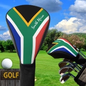 Golf Südafrika & Afrikanische Flagge / Clubs Abdec Golf Headcover