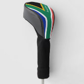 Golf Südafrika & Afrikanische Flagge / Clubs Abdec Headcover (angewinkelt)