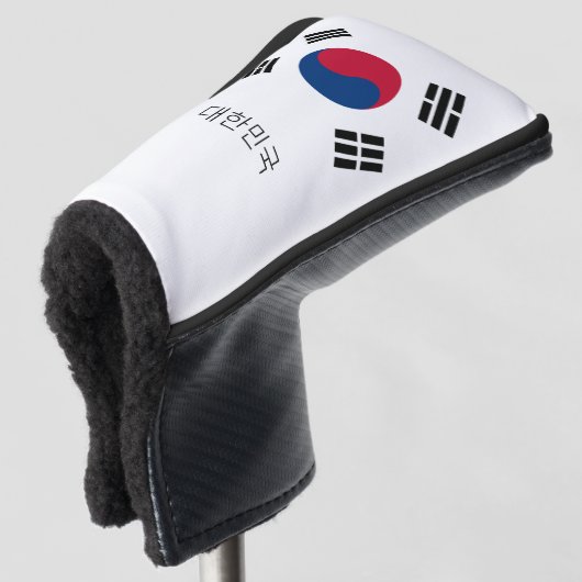 Golf Südkorea & Korea Flag / Golf Clubs Covers Headcover (3/4 Vorderseite)