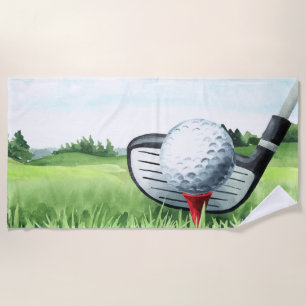 Golf Summer Beach Badetuch