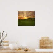 Golf Sunrise Poster (Küche)