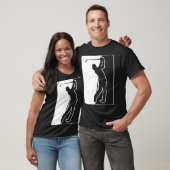 Golf Swing Card Geschenkidee Badminton Shirts (Unisex)