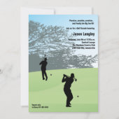 Golf Swing Einladung (Vorderseite)