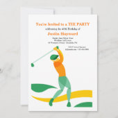 Golf Swing Einladung (Vorderseite)