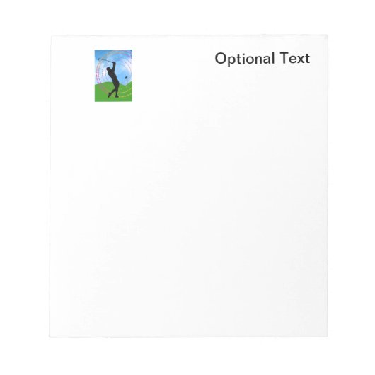 Golf Swing Notizblock (Vorderseite)