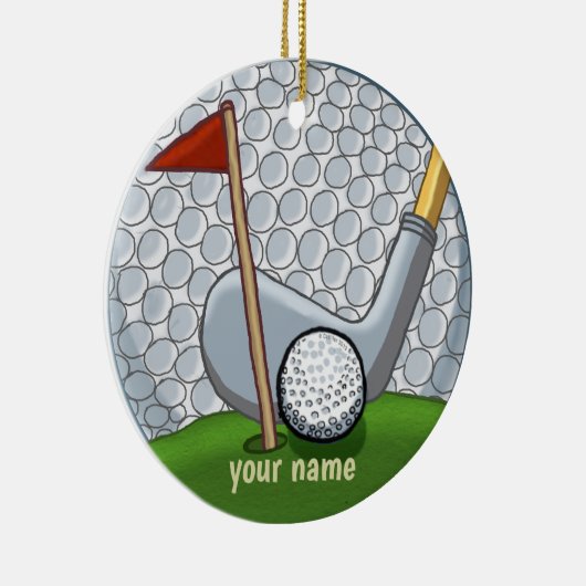 Golf Swing Ornament (Rechts)