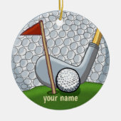 Golf Swing Ornament (Vorne)
