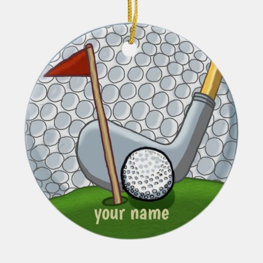 Golf Swing Ornament (Vorne)
