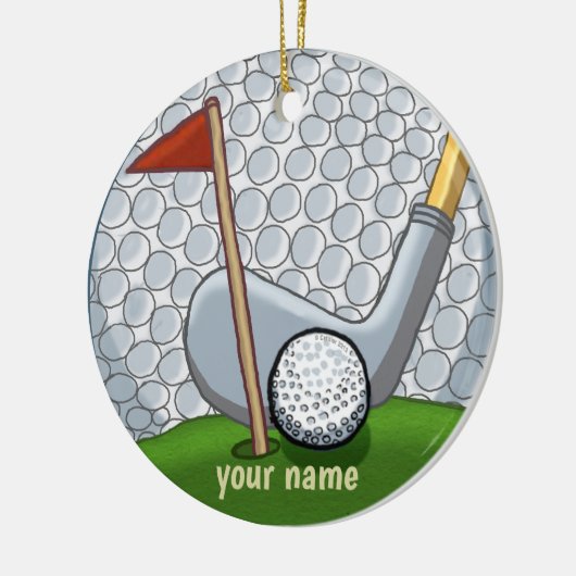 Golf Swing Ornament (Links)