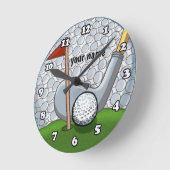 Golf Swing Runde Wanduhr (Winkel)