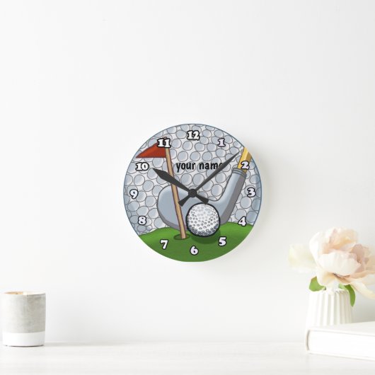 Golf Swing Runde Wanduhr (Zuhause)