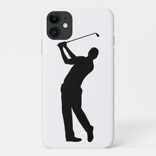 Golf Swing Silhouette Case-Mate iPhone Hülle (Rückseite)