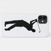 Golf Swing Silhouette Case-Mate iPhone Hülle (Rückseite (Horizontal))
