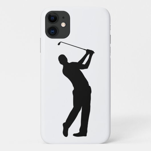 Golf Swing Silhouette Case-Mate iPhone Hülle (Rückseite)