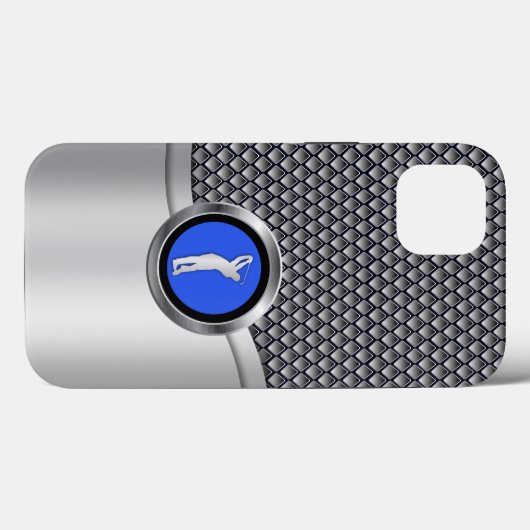 Golf Swing Sporty Metallic Look Case-Mate iPhone Hülle (Rückseite (Horizontal))