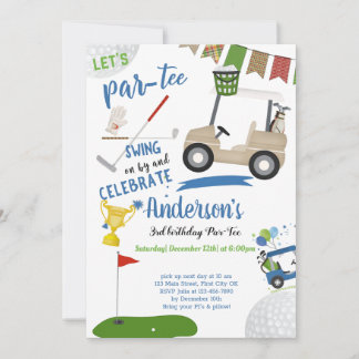 Golf Swing Verschiedene Geburtstagskarte
