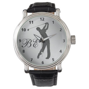 Golf Swinger Anpassbare Monogramm Armbanduhr