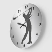 Golf Swinger individuell anpassbar Große Wanduhr (Winkel)