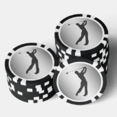 Golf Swinger individuell anpassbar Pokerchips (Stapel)
