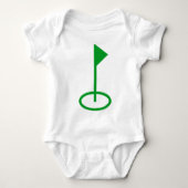 Golf Symbol Baby Strampler (Vorderseite)
