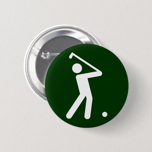 Golf-Symbol-Knopf Button (Vorne & Hinten)