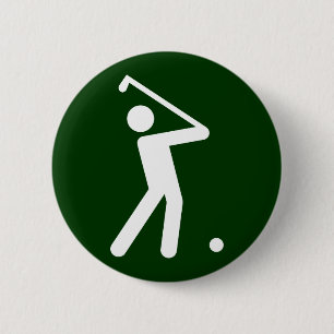 Golf-Symbol-Knopf Button