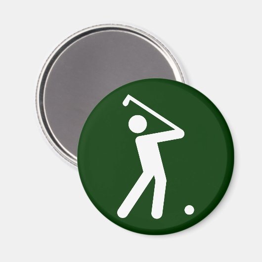 Golf Symbol Magnet (Vorderseite/Rückseite)