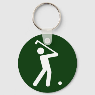 Golf-Symbol-Schlüsselanhänger Schlüsselanhänger