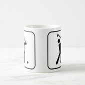Golf-Symbol-Tasse Kaffeetasse (Mittel)